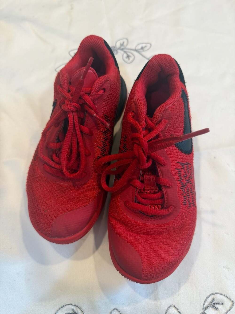 Nike Kyrie Flytrap II Pre-School Basketball Shoes University Red/Black AQ3413-66